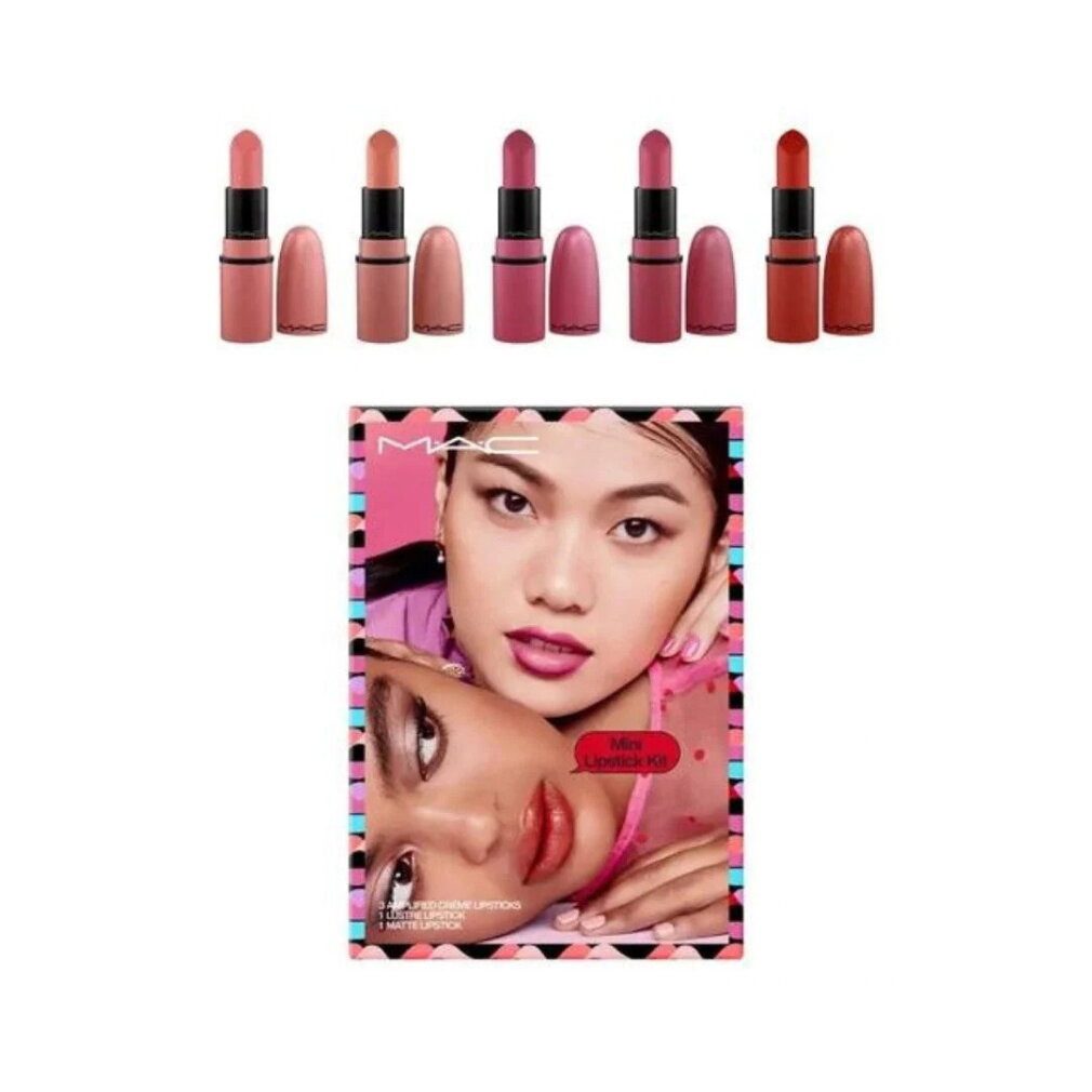 MAC Make-up Set Cosmetics Mini-Lippenstift-Set Kit 5
