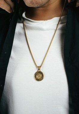 Akitsune Edelstahlkette Mortis Halskette Gold 70 cm