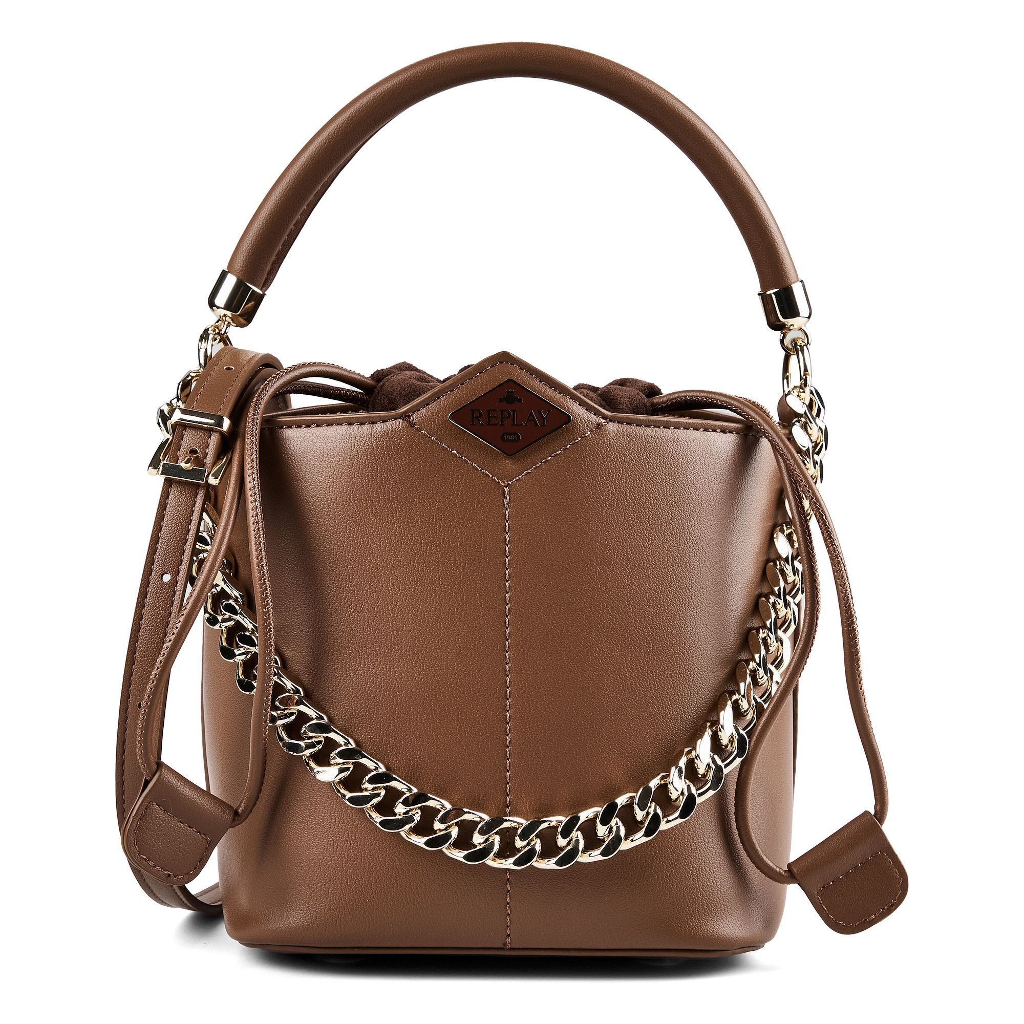 Replay Beuteltasche, Leder
