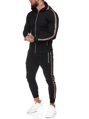 OneRedox Jogginganzug JG-1424 (Sportanzug Jogger Trainingsanzug), Fitness Freizeit Casual