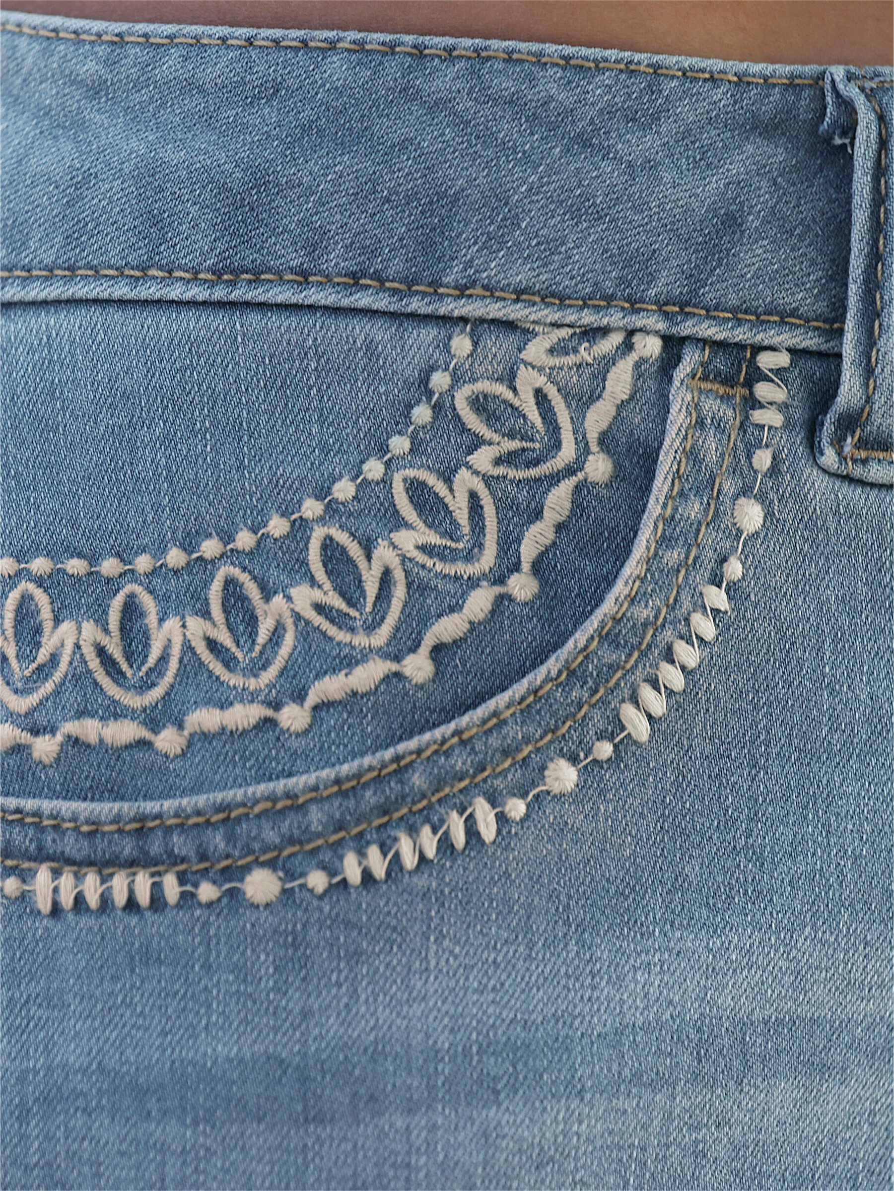 heine A-Linien-Rock Jeans-Rock