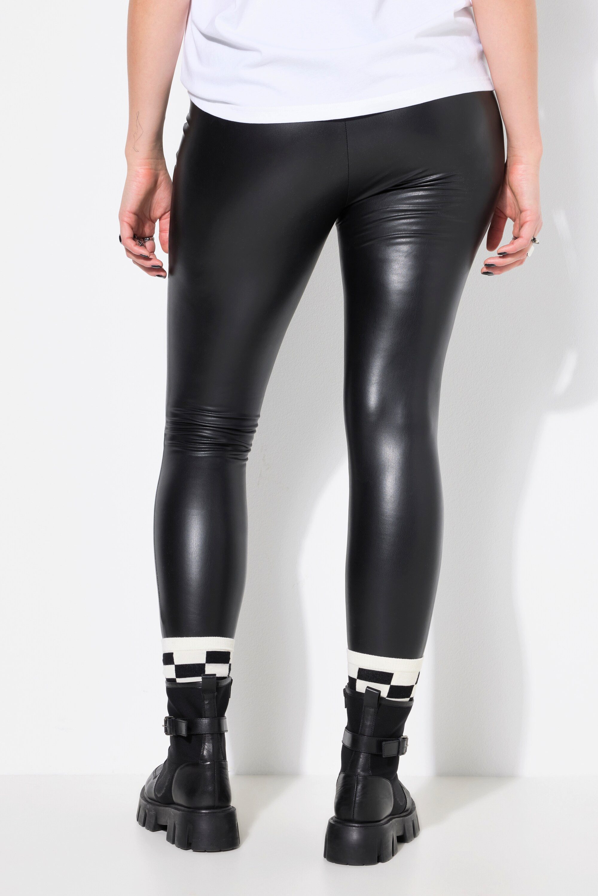 Studio Untold Leggings Leggings beschichtet elastisch Elastikbund