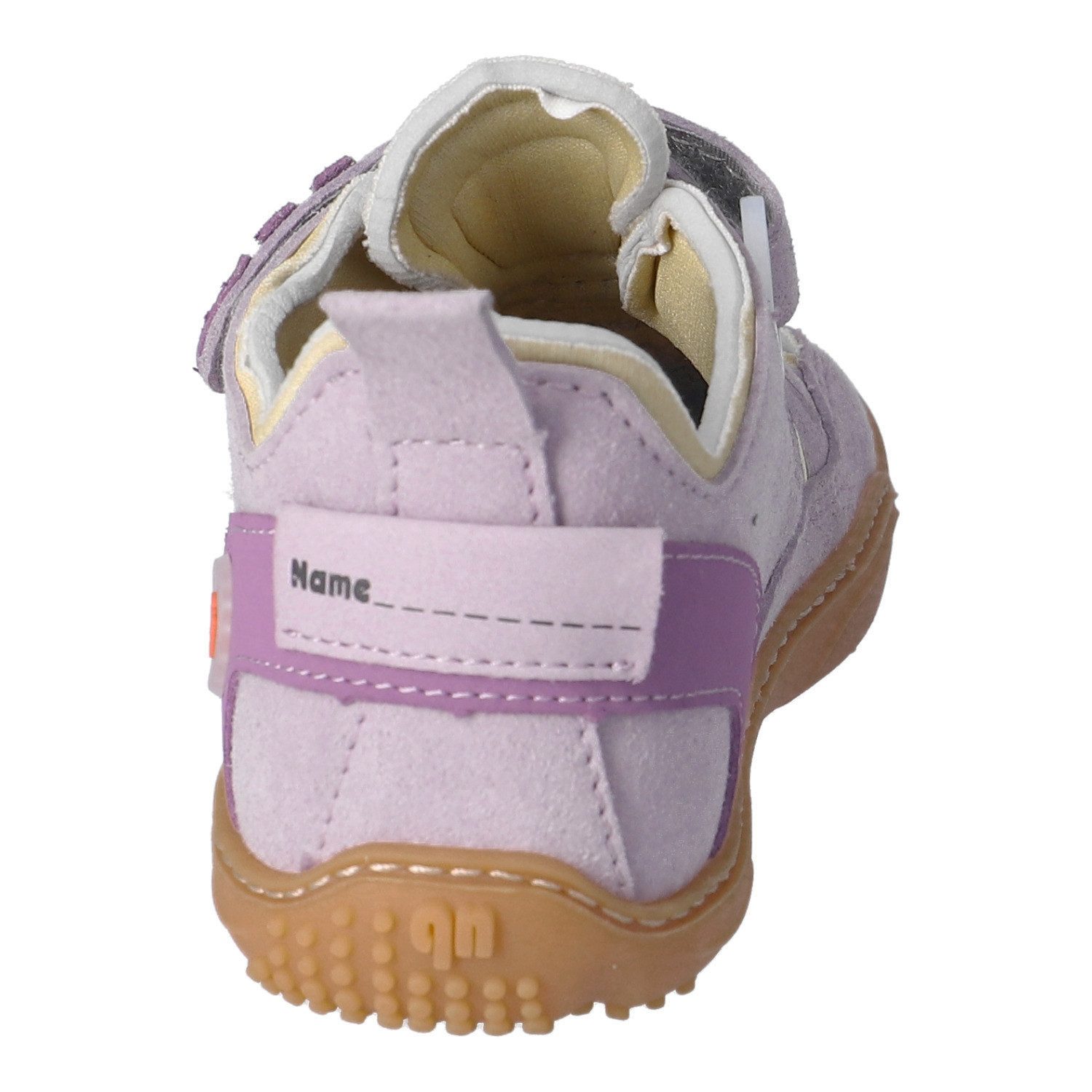 qnuffs Lerche Barfußschuh Sneaker, Halbschuh, Sneaker mit Namenschild an der Ferse