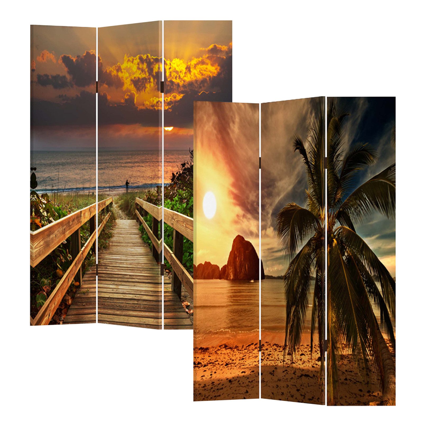 HTI-Line Paravent Paravent Sonnenuntergang (Stück, 1 St., 1 Paravent), Raum günstig online kaufen