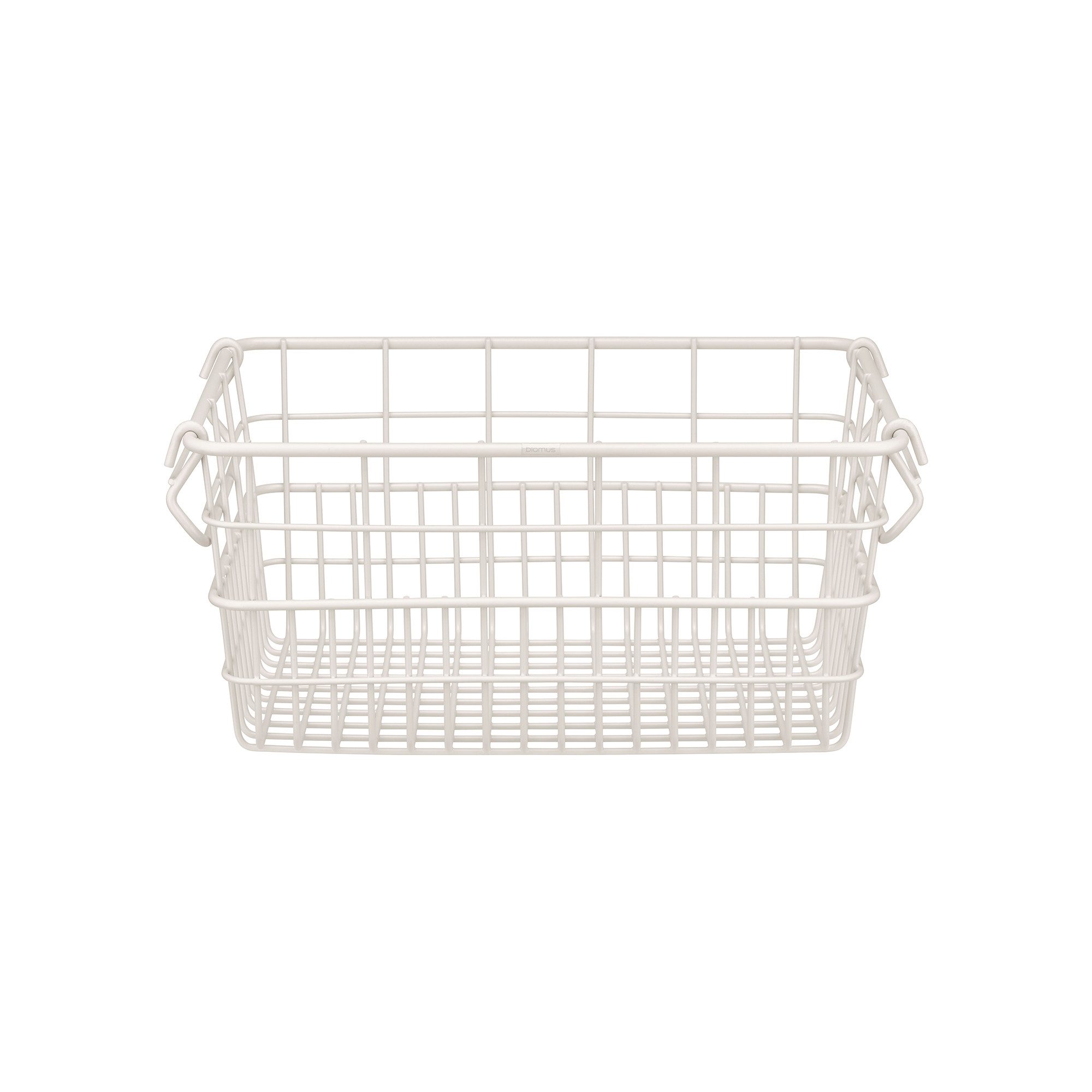 blomus Aufbewahrungskorb -KAGO- Aufbewahrungsbox, Gitterkorb, Organizer: moderner Drahtkorb (1 St), moderner Designfokus, Metall, Henkel zum Tragen, Stapelbar