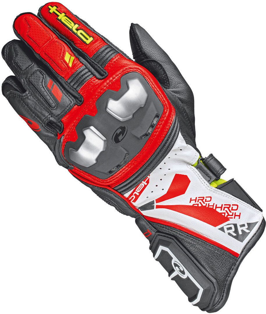 Held Revel 3.0 Motorrad Handschuhe - Schwarz/Weiß Gr. 10