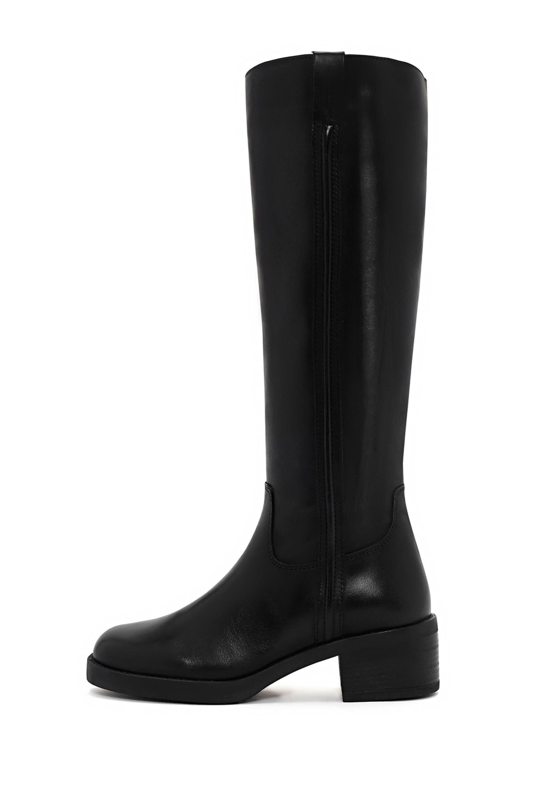 Lederstiefel mit Absatz Bootsschuh