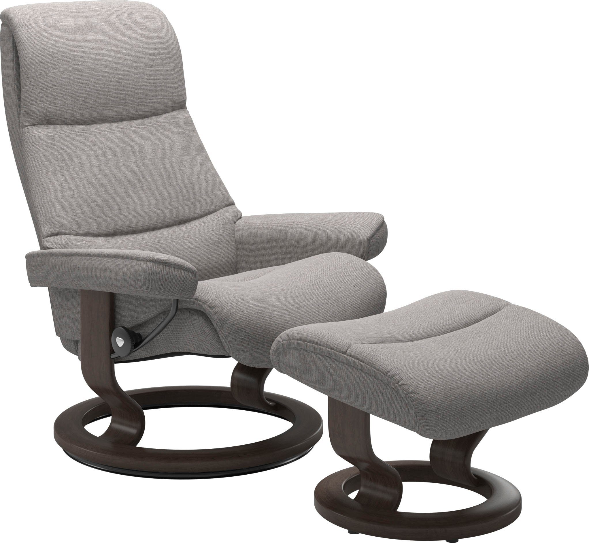 View Relaxsessel Relaxsessel Wenge M,Gestell mit Stressless® mit Hocker), Classic (Set, Größe Base,