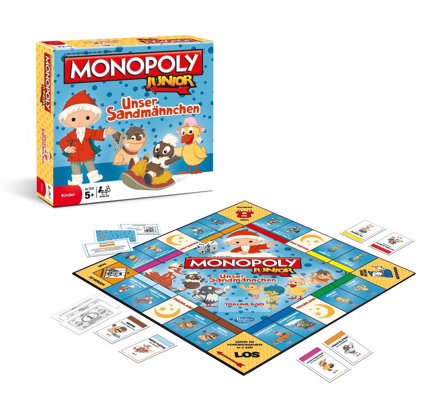 Winning Moves Spiel Monopoly Junior Unser Sandmännchen, Brettspiel