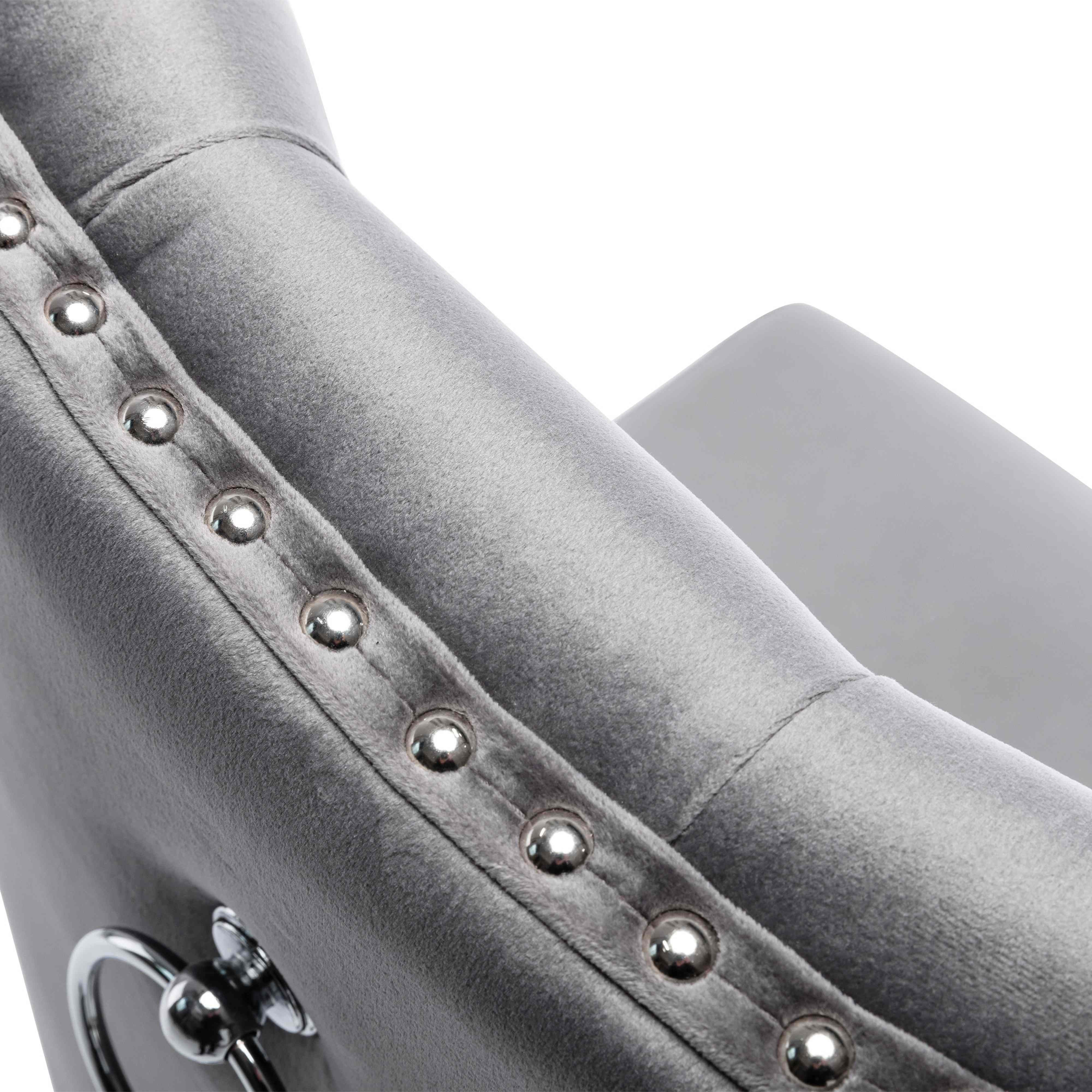 BlingBin Esszimmerstuhl Schlafzimmerstuhl 2er Set mit Eichenbeinen (2er Set, Grau, 2 St), Küchenstuhl Wohnzimmer Lounge Freizeitstuhl