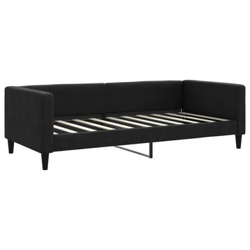 vidaXL Bett Tagesbett Schwarz 90x190 cm Stoff