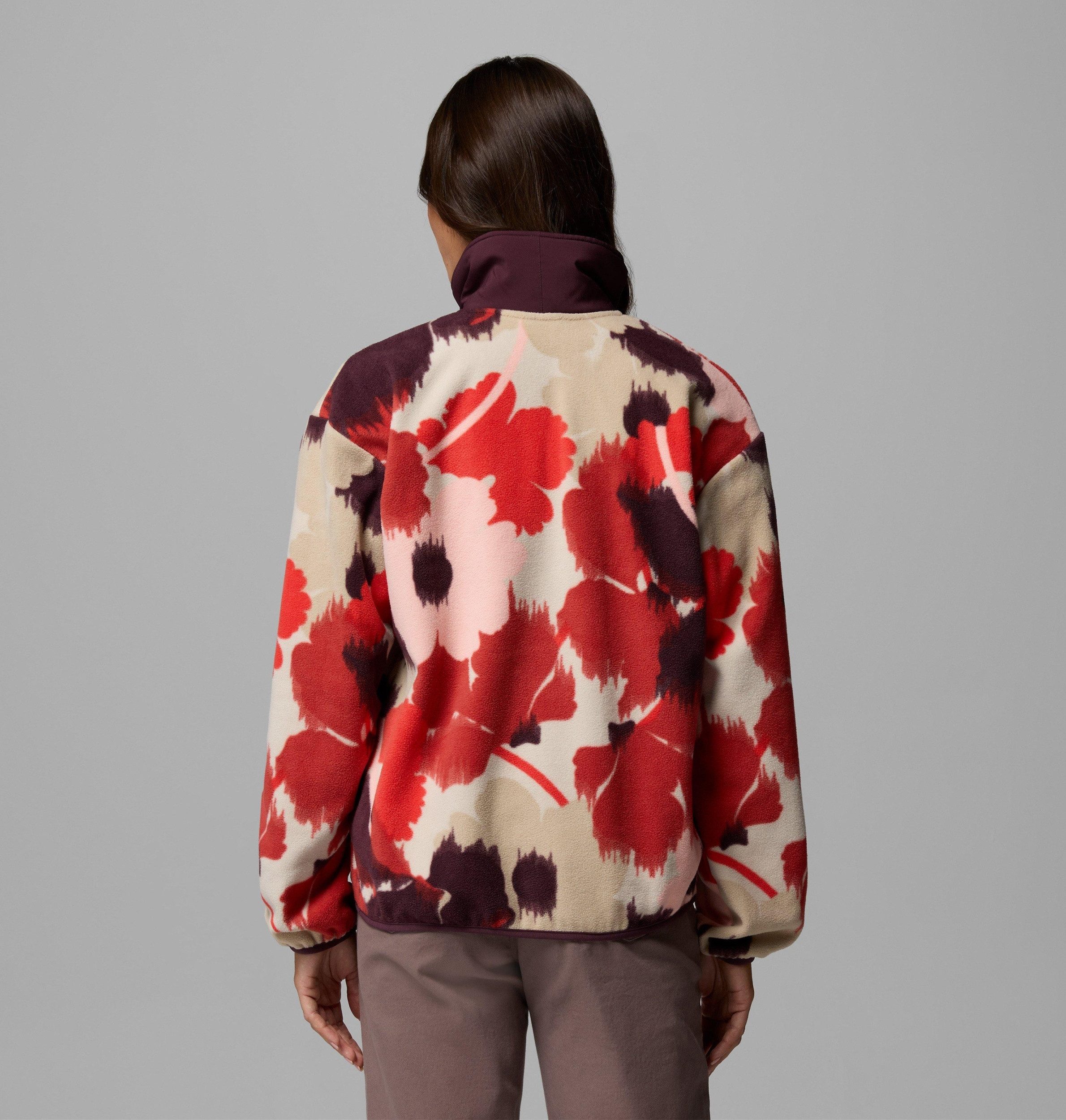 Columbia Rollkragenpullover Sequoia Grove Printed Half Zip WASHED RED, IKATBLOOM