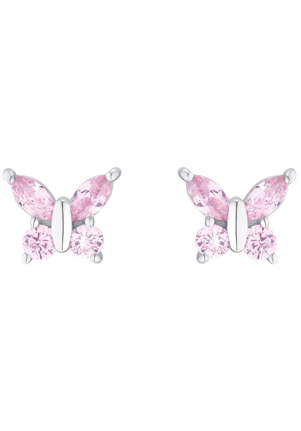 Amor Paar Ohrstecker Schmetterling, 2036525, 2036526, 2036528, mit Zirkonia (synth)
