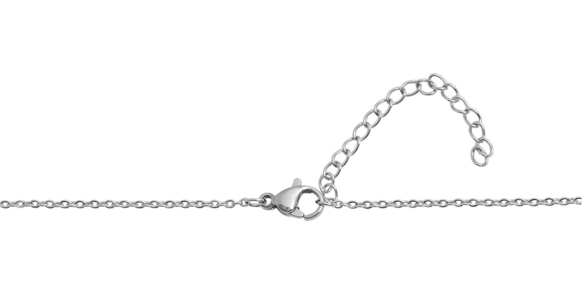Kette ohne Anhänger Halskette – Ankerkette aus Edelstahl 43 cm