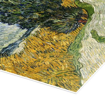 Posterlounge Poster Vincent van Gogh, Straße mit Zypressen, Wohnzimmer Mediterran Malerei