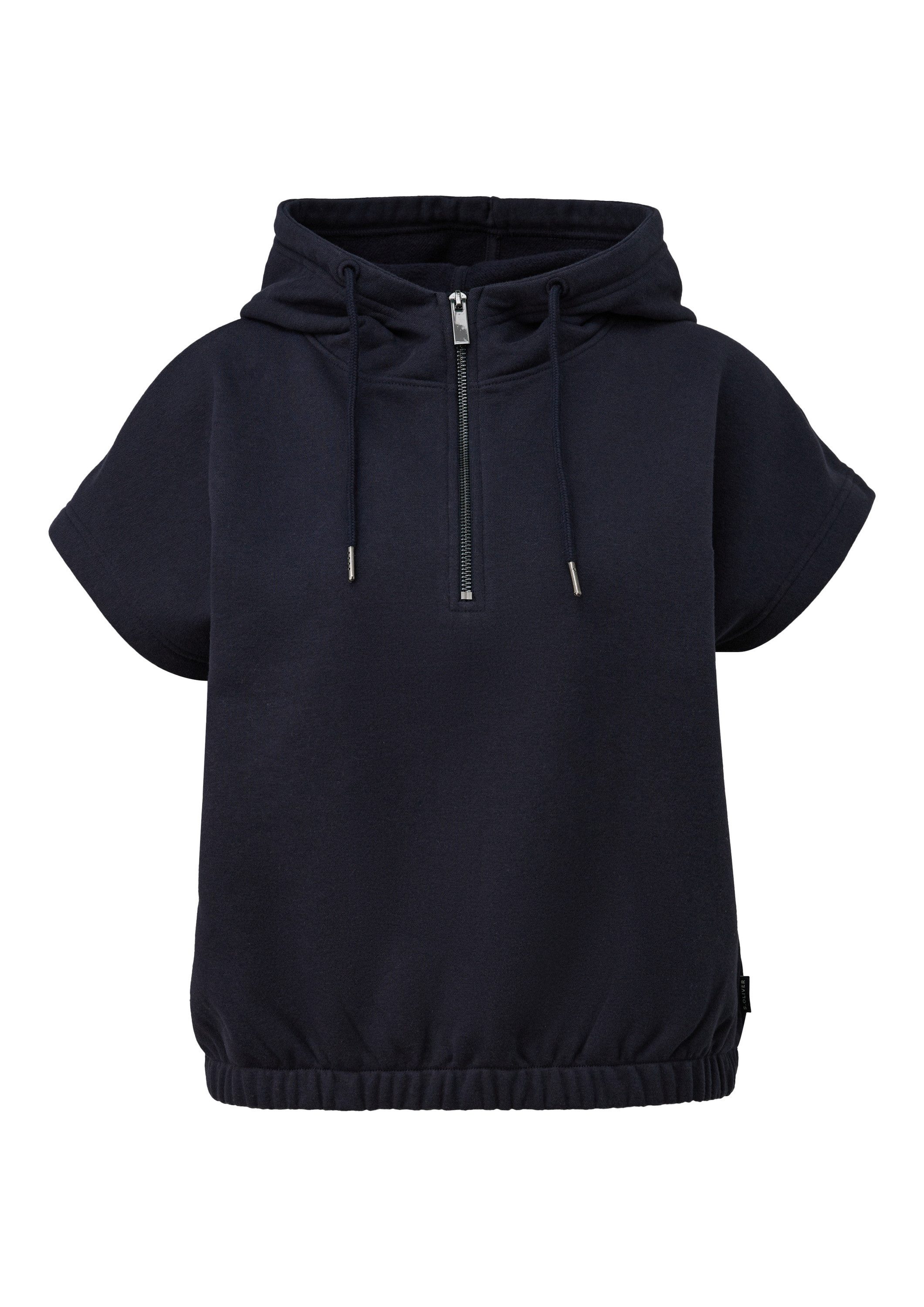 s.Oliver Sweatshirt Sweatshirt Sweatshirt mit Kapuze im O-Shape