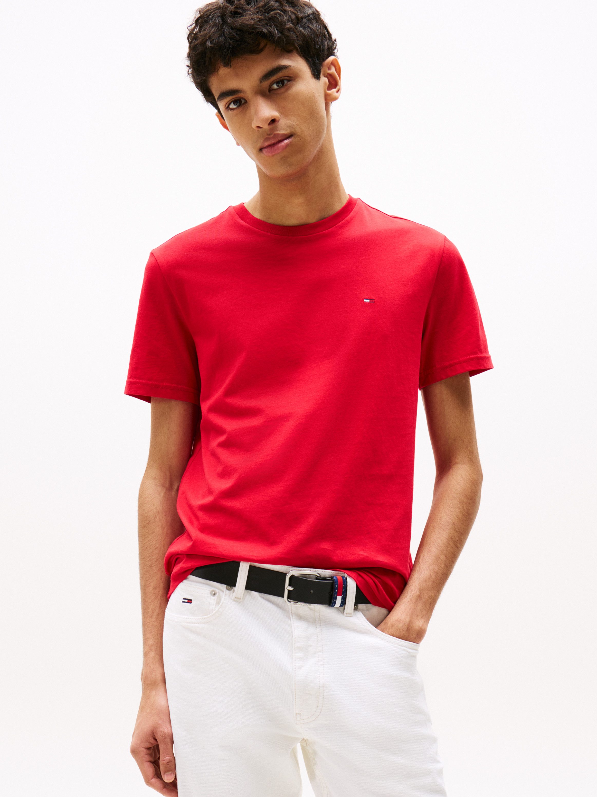 Tommy Jeans T-Shirt TJM XSLIM 3 PACK TEE Mit Rundhalsausschnitt günstig online kaufen