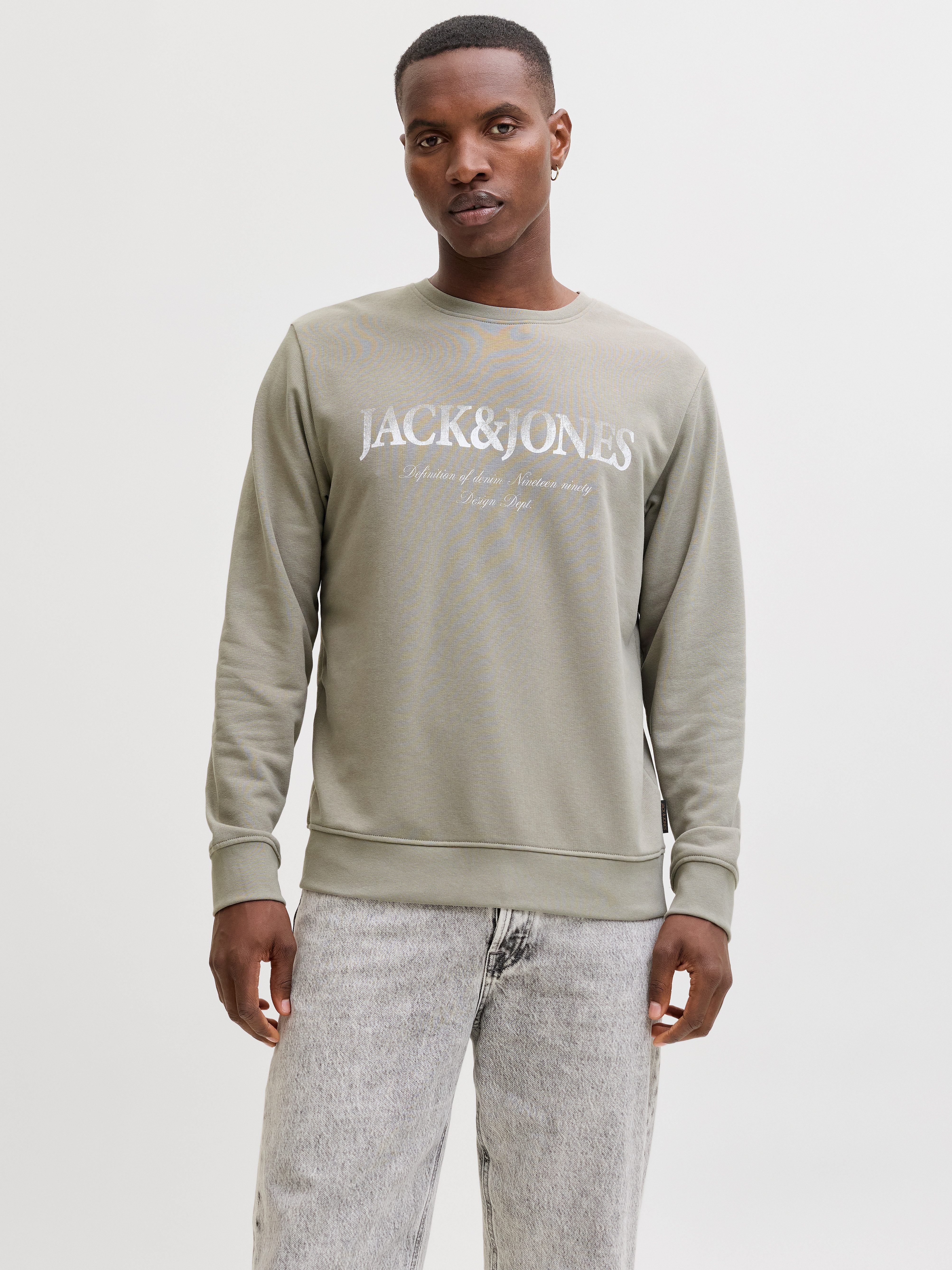 Jack & Jones Sweatshirt JJDEVIN DAYTONA PRINT SWEAT CREW NECK