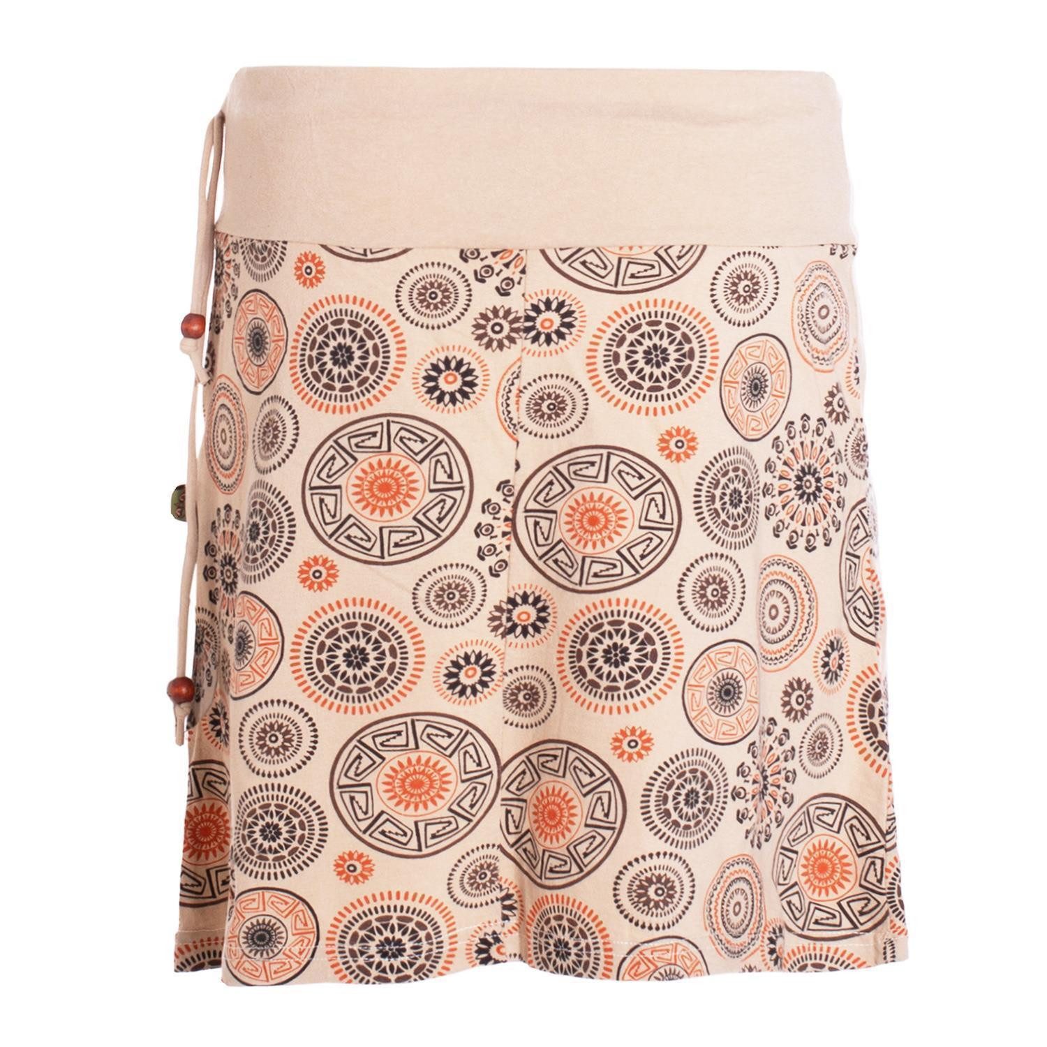 Vishes Minirock Baumwolle Mandala-Muster extra breiter günstig online kaufen