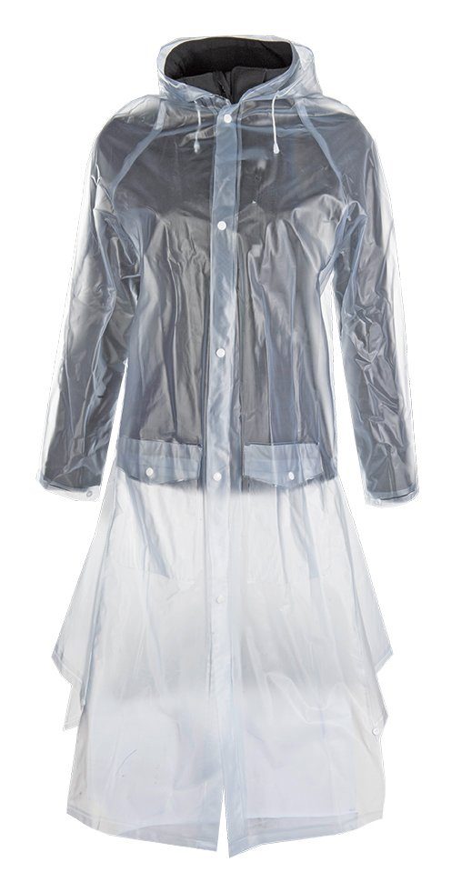 HKM Reitjacke Regenmantel, transparent mit Seitenschlitz