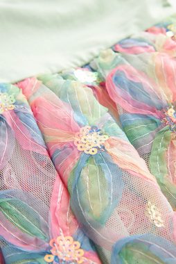 Next Sommerkleid Hemdblusenkleid mit Paillettenstickereien (1-tlg)