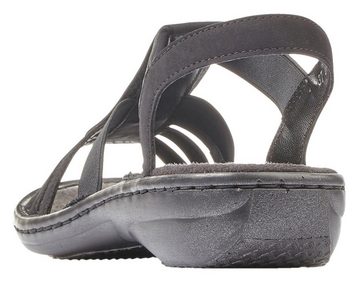 Rieker Riemchensandale, Sommerschuh, Sandalette, Keilabsatz, mit Schmuckapplikation