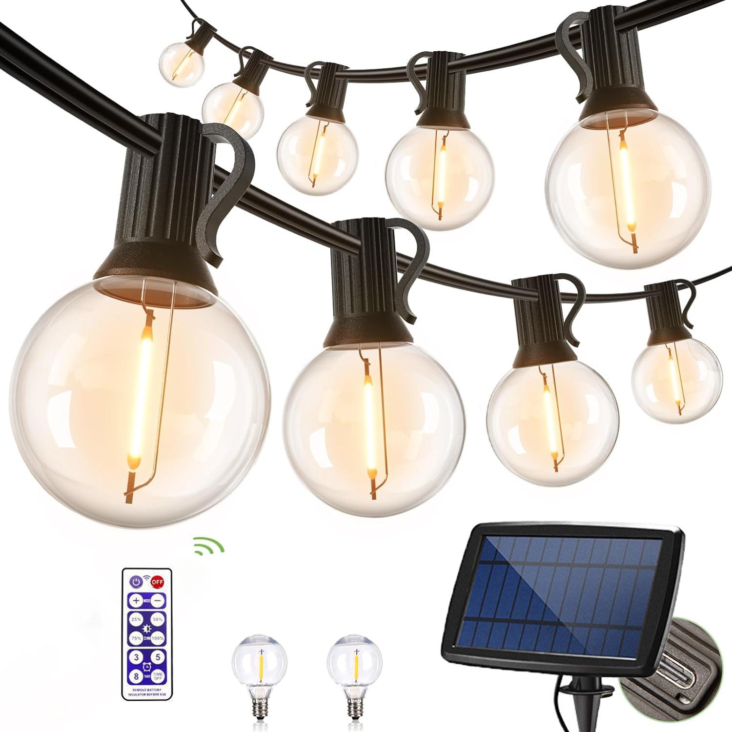 ZEUOPQ LED Solarleuchte Solar Lichterkette Außen,Garten günstig online kaufen
