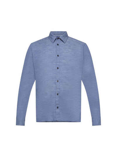 Esprit Langarmhemd Gestreiftes Hemd aus nachhaltiger Baumwolle