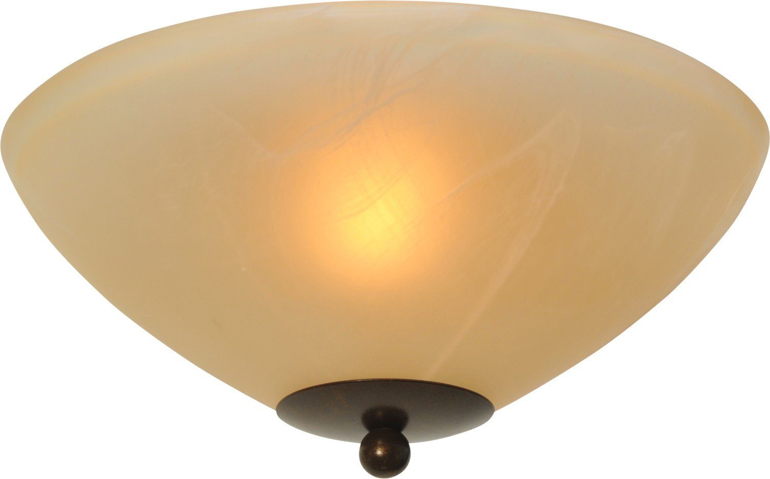 Licht-Erlebnisse Deckenleuchte BOLZANO, ohne Leuchtmittel, Deckenlampe E27 Ø 30 cm Weiß Glas Metall Modern Beleuchtung Esstisch