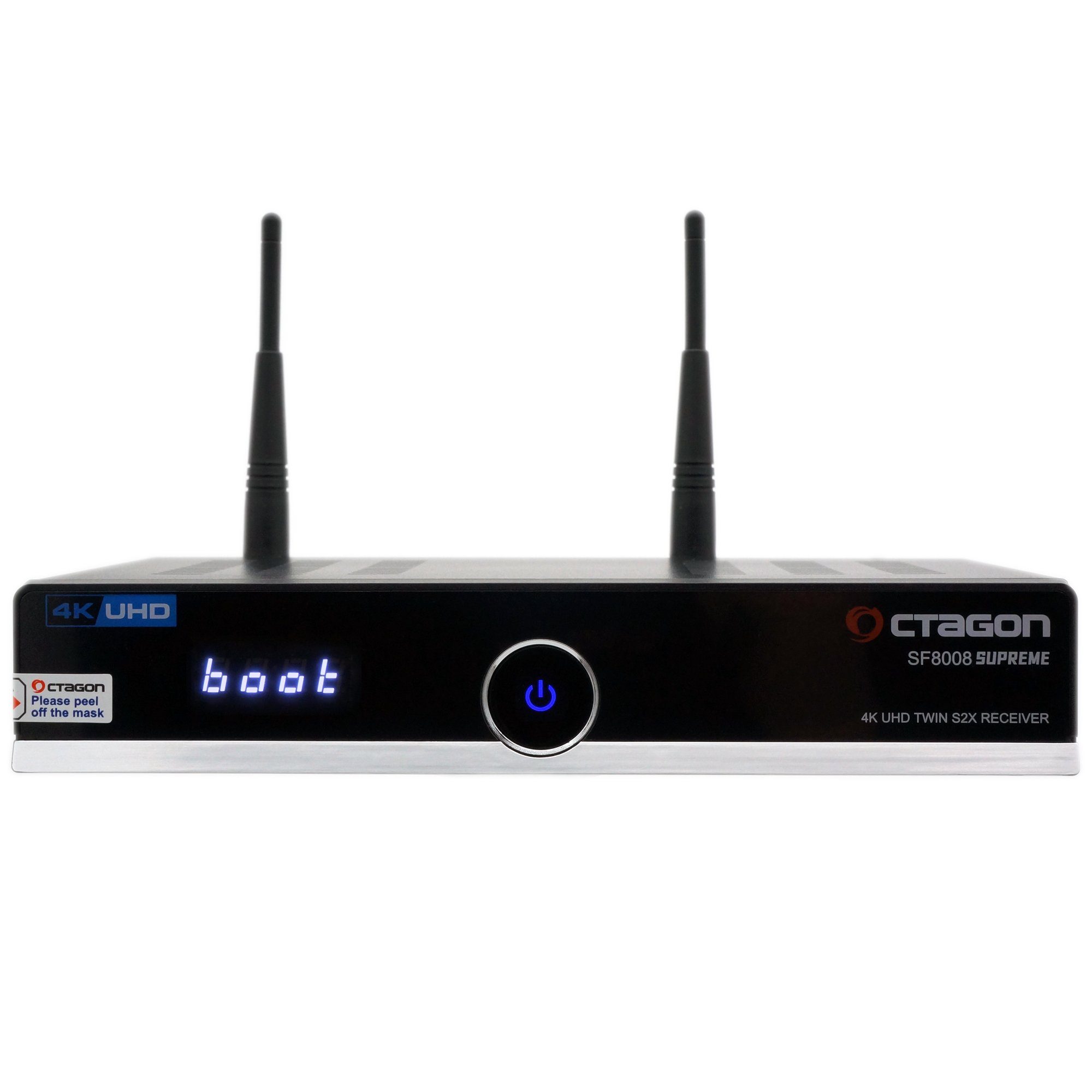OCTAGON Octagon SF8008 4K TWIN SUPREME V3 UHD E2 2xDVB-S2X PVR Sat Receiver SAT-Receiver – Bild 2 von 5