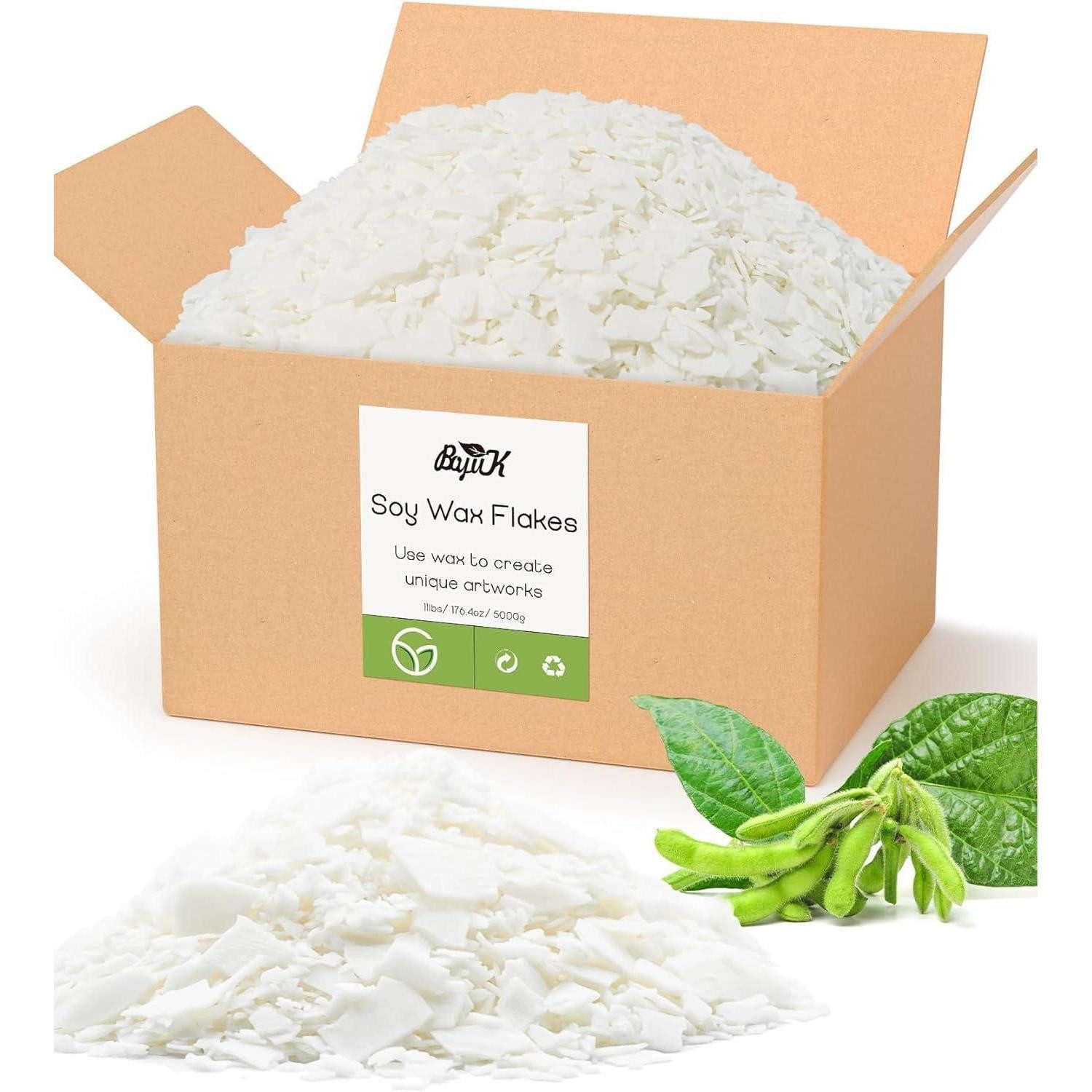 LuxusKollektion Formkerze Sojawachs Flocken Kerzen Bio 100Prozent ohne Zusatzstoffe 5KG