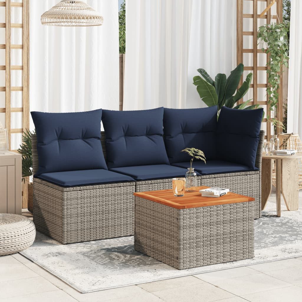 vidaXL Gartentisch Gartentisch Grau 55x55x37 cm günstig online kaufen