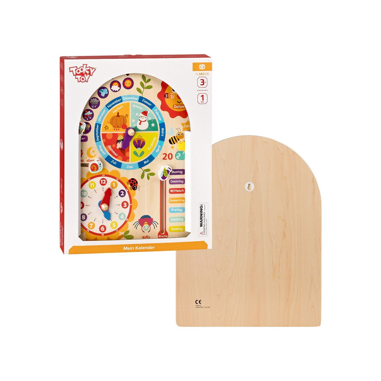 Puzzle Tooky Toy Kalenderuhr Jahresuhr - Kinder-Spielzeug Holz-Spielzeug Le günstig online kaufen