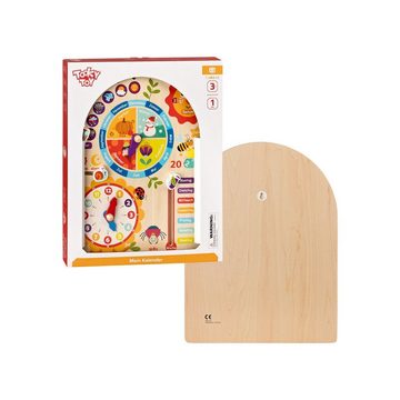 Puzzle Tooky Toy Kalenderuhr Jahresuhr - Kinder-Spielzeug Holz-Spielzeug Lern-Spielzeug, Puzzleteile