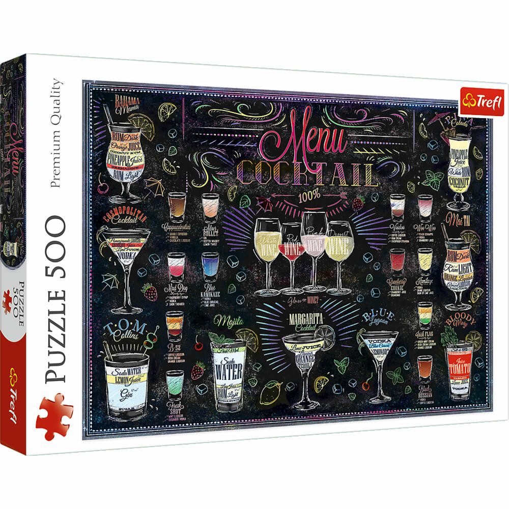 Trefl Puzzle Cocktail Menu, 500 Puzzleteile günstig online kaufen