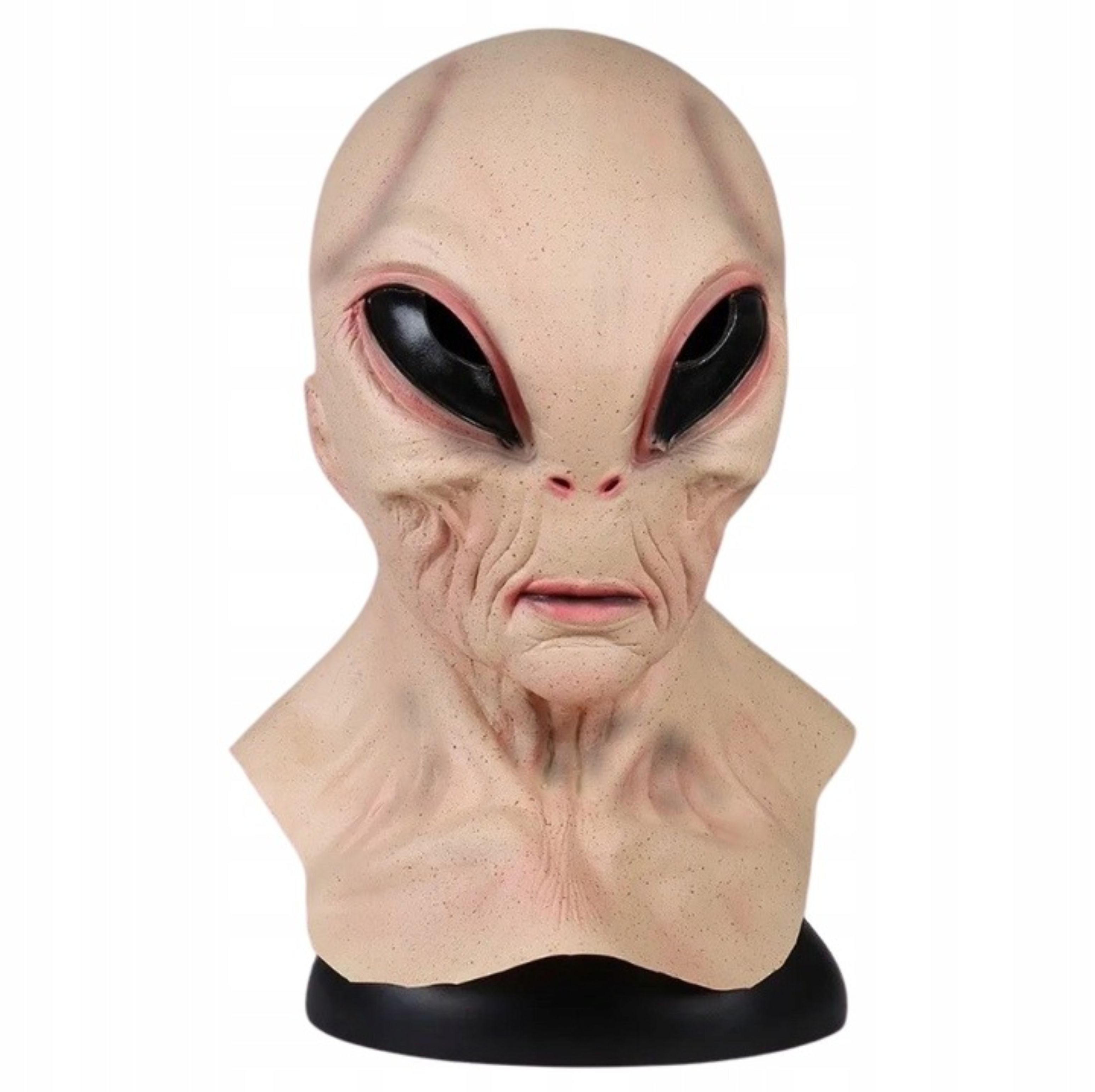Festivalartikel Gesichtsmaske Alien Maske Latex Halloween Kostüm Cosplay UFO Monster Erwachsene, 1-tlg.
