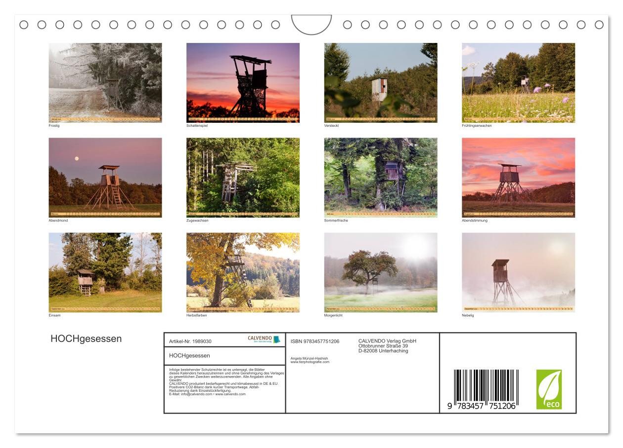 Thumbnail - CALVENDO Wandkalender HOCHgesessen (Wandkalender 2026 DIN A4 quer), CALVENDO Monatskalender