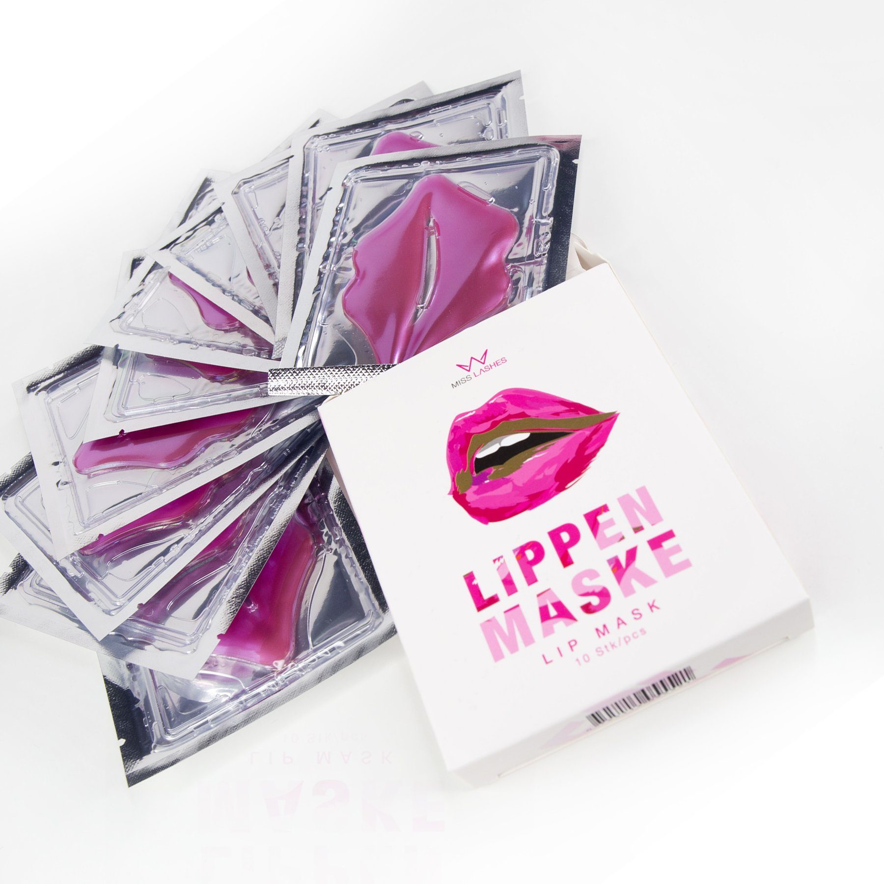 Lashes Stück, 1-tlg. 10 Lashes Miss Lippenmaske Miss Lippenmaske