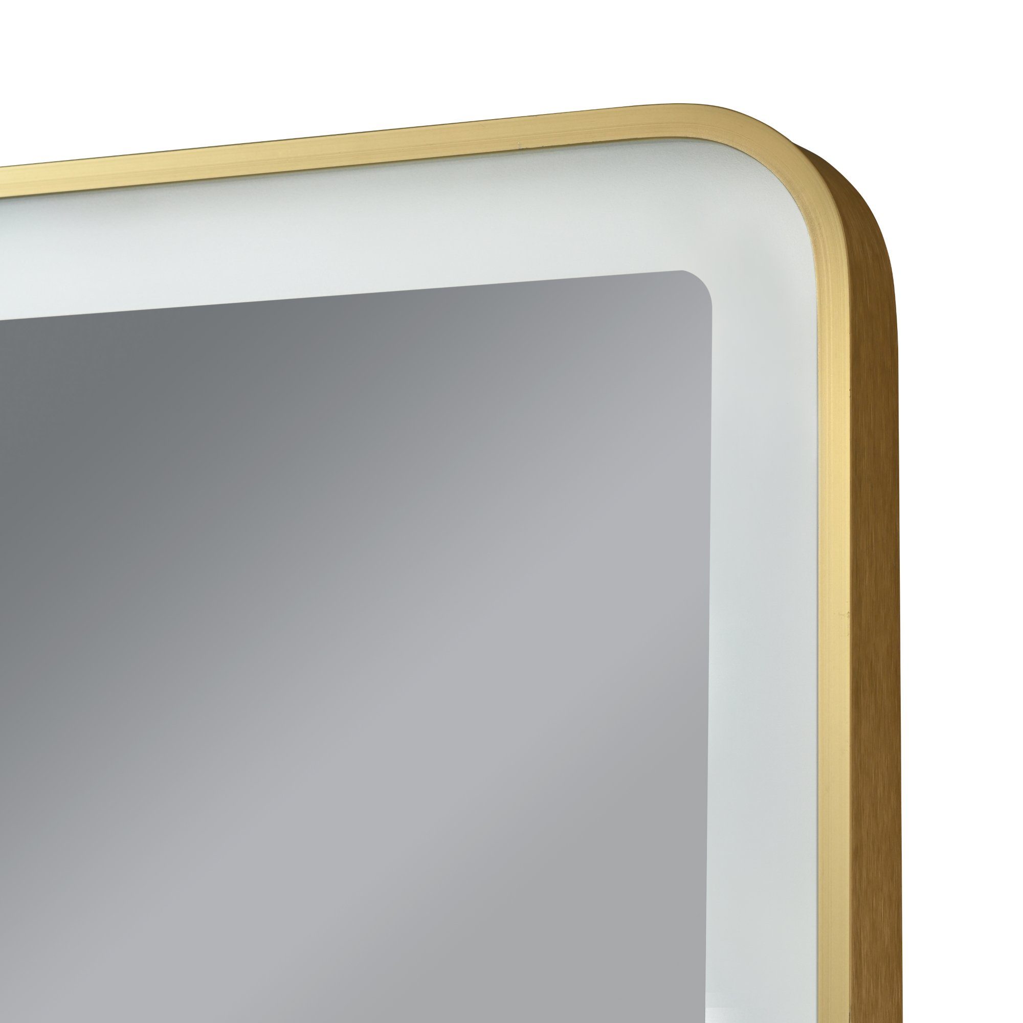 »Pescara« Aluminiumrahmen LEDs mit Badspiegel, pro.tec x 120 cm Goldfarben 70 50