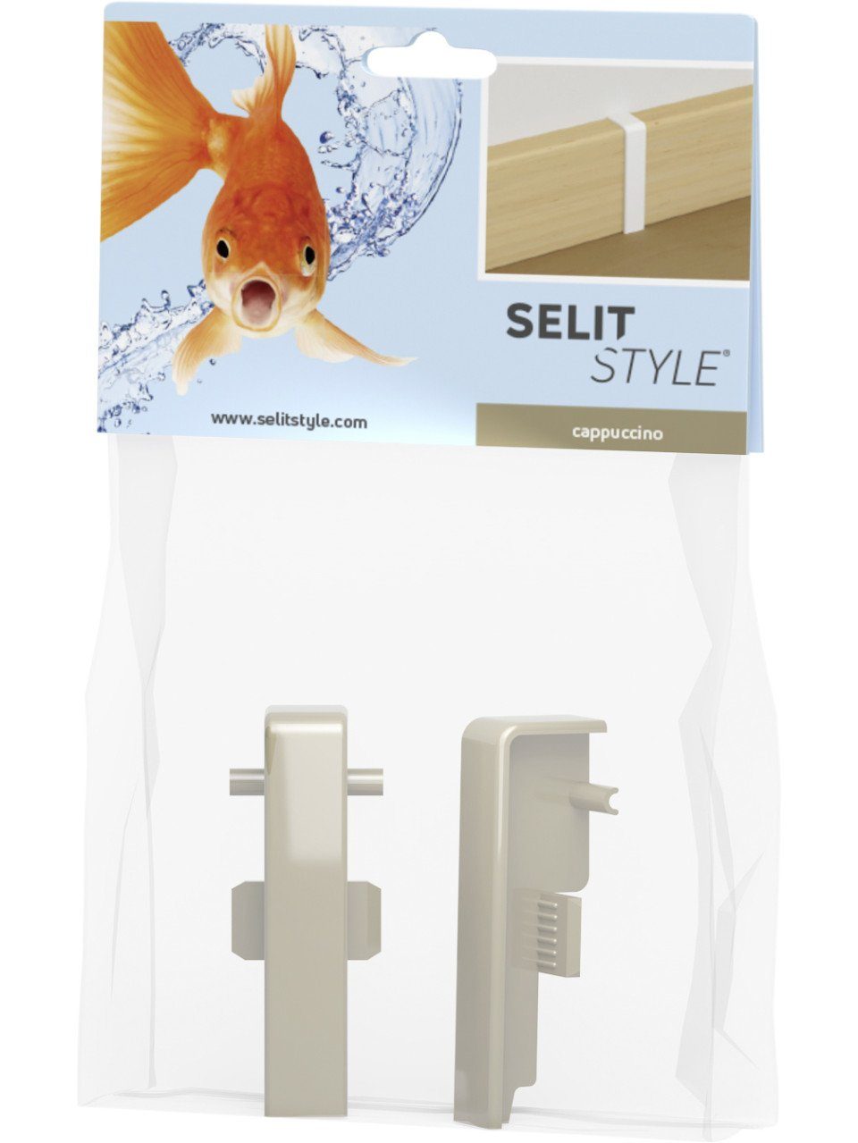 Selit Sockelleiste SELITSTYLE Verbinder capuccino Höhe 50 mm