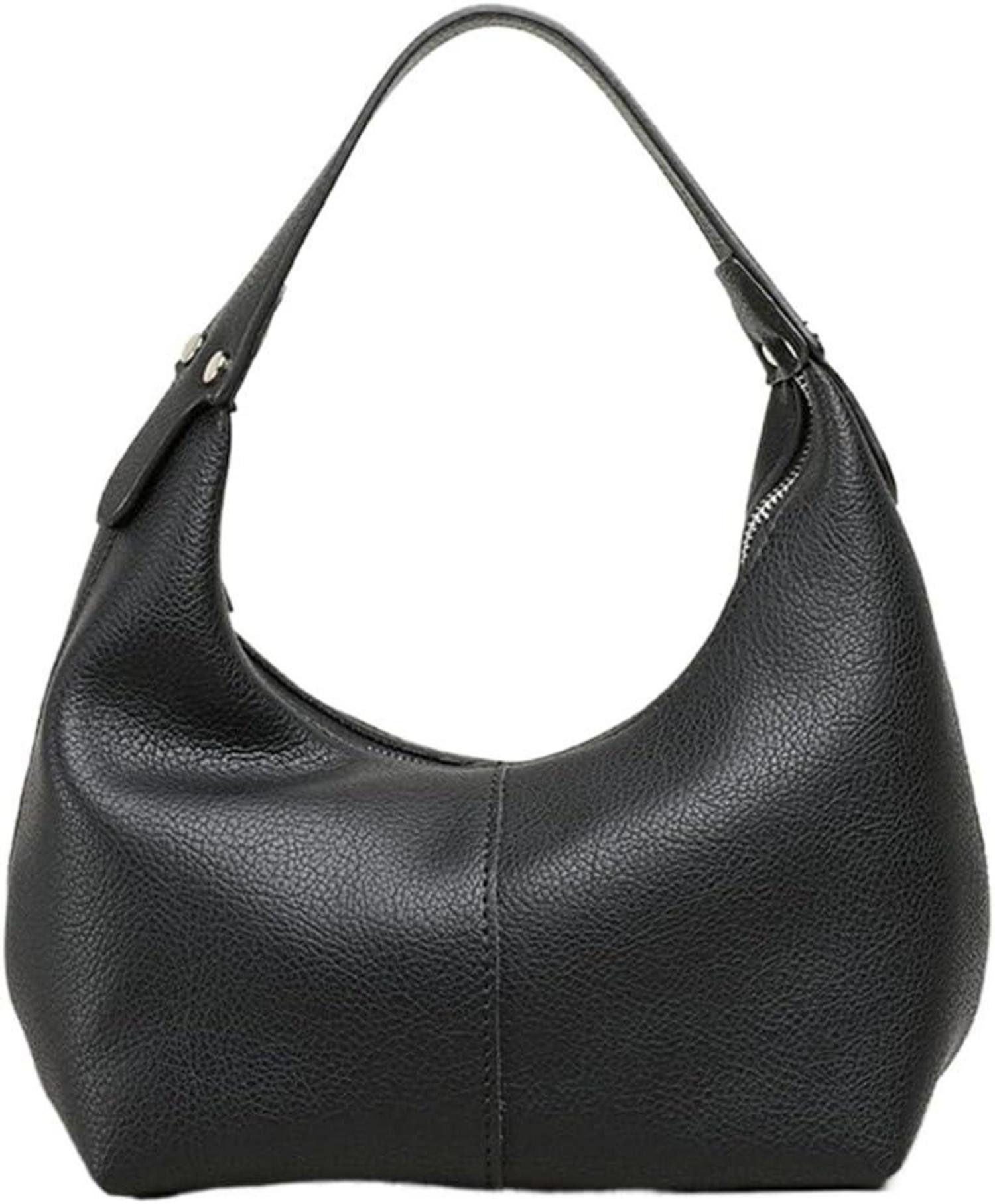 Hobo Einfarbig Hobo Bag PU Leder Handtasche Damen klein Shoulder Bag