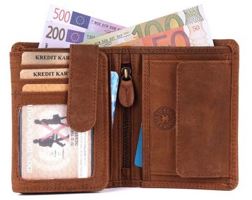 SHG Geldbörse Herren Leder Börse Portemonnaie, Brieftasche Lederbörse mit Münzfach RFID Schutz Männerbörse