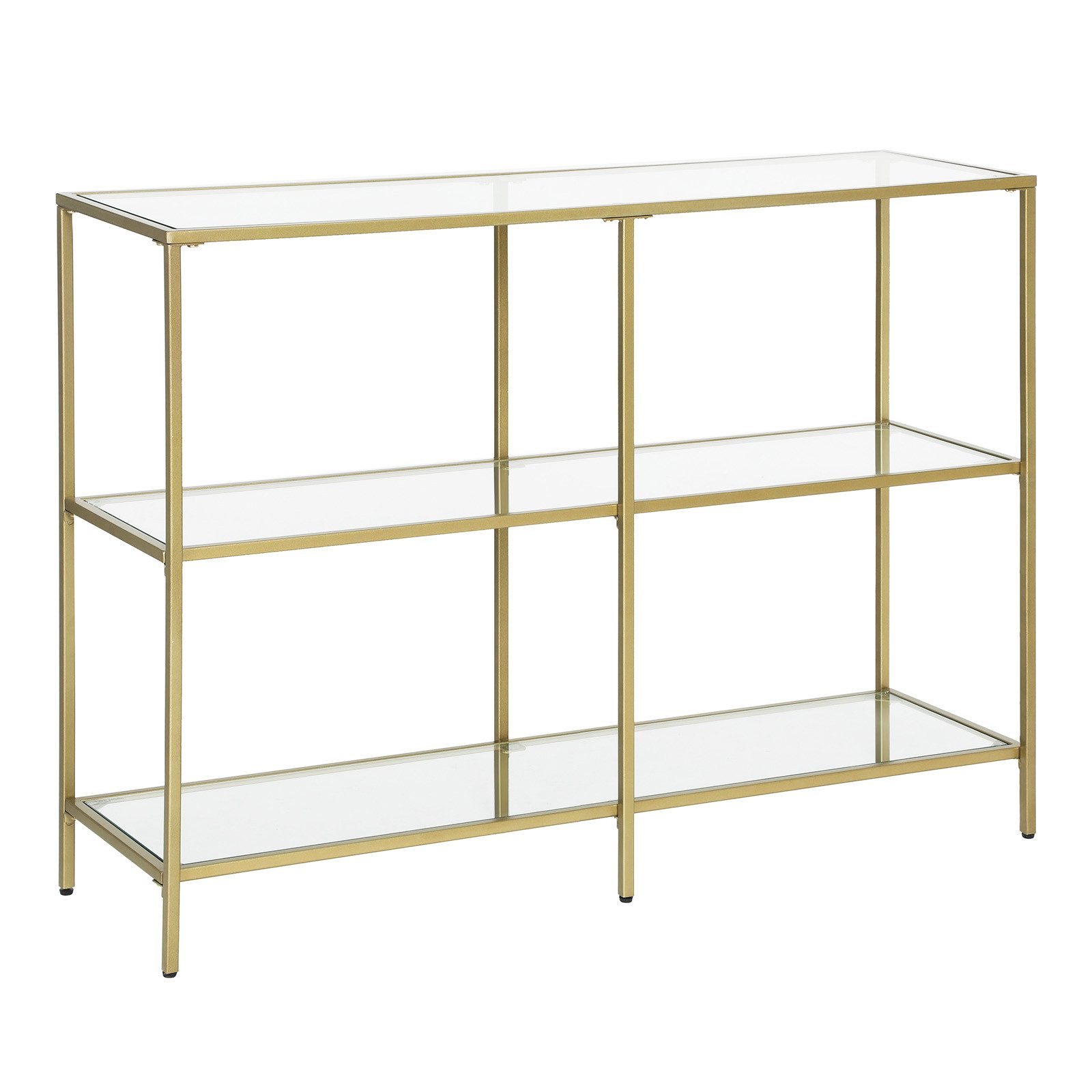 VASAGLE Konsolentisch, Beistelltisch, Flurtisch, Breite100/130cm, Hartglas günstig online kaufen