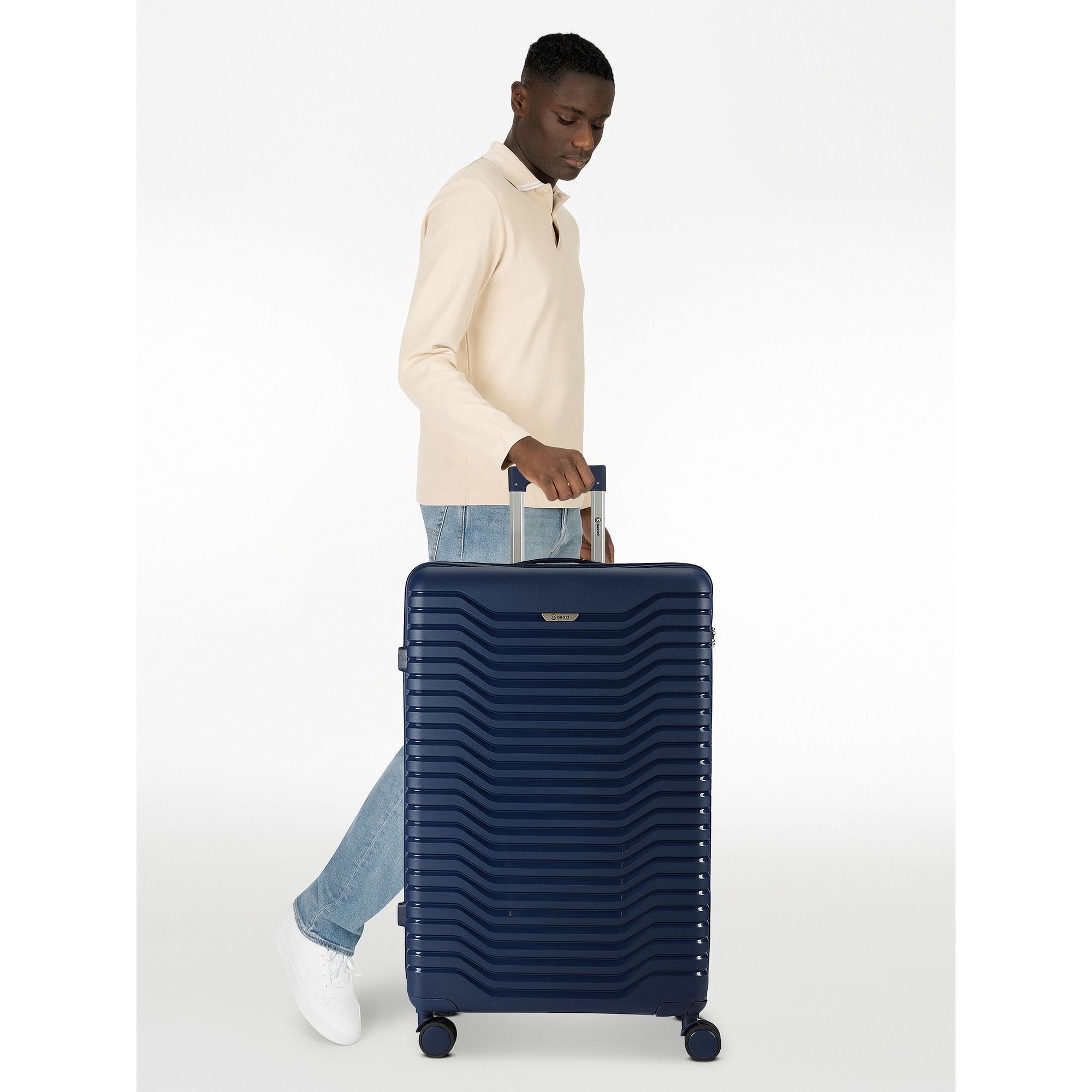 BENZI Hartschalen-Trolley 5820, 4 Rollen, Polypropylen