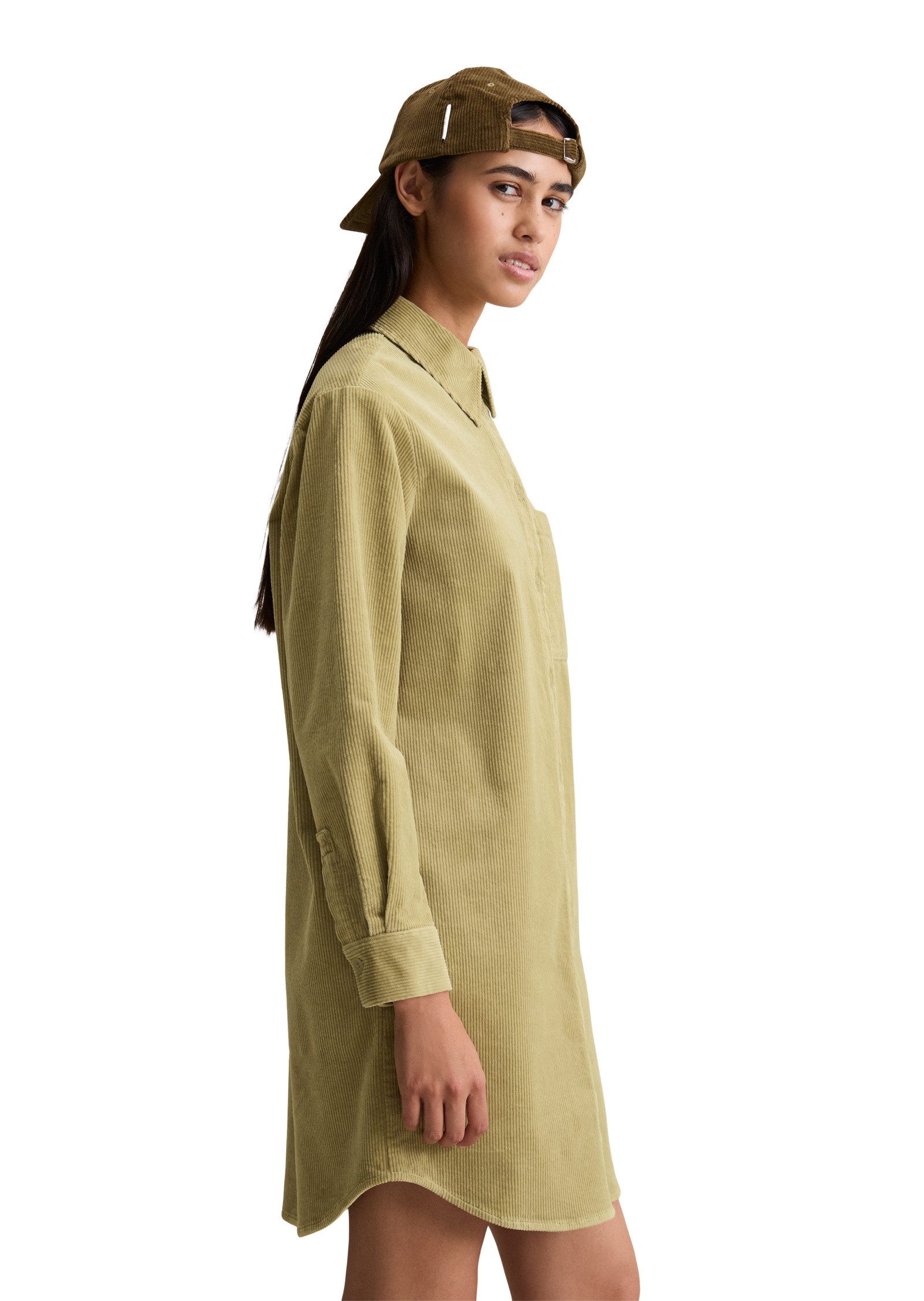 Marc O'Polo DENIM Hemdblusenkleid aus Organic Cotton Stretch