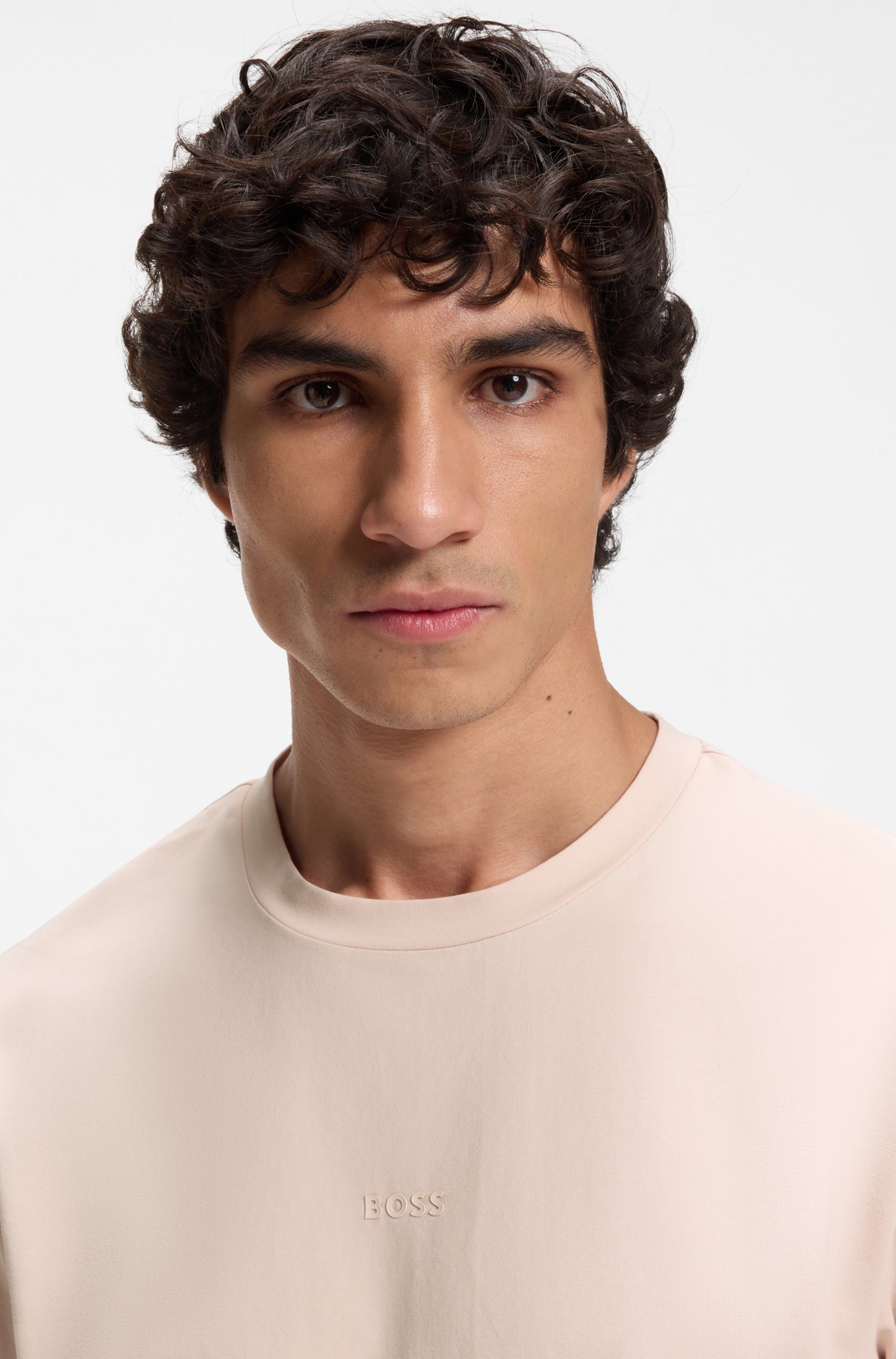 BOSS ORANGE T-Shirt TChup Relaxed Fit Stretch-Cotton-Jersey Rundhalsausschnitt