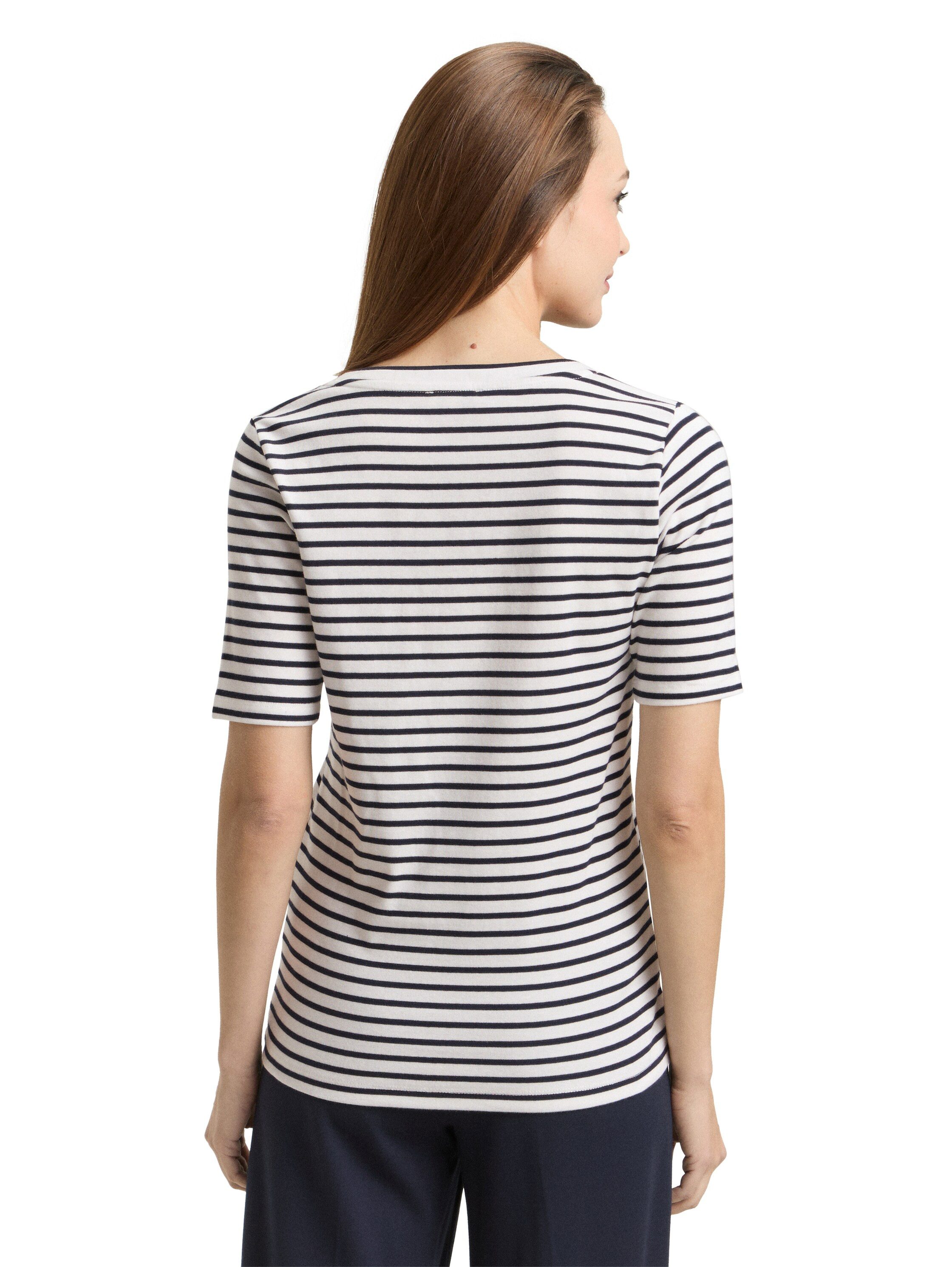 TOM TAILOR T-Shirt mit Kontrast Detail
