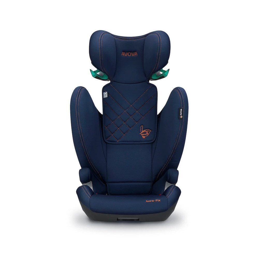 Avova Autokindersitz Avova Sora-Fix ab 100 cm - 150 cm, Kopfstütze ist 12-fach verstellbar