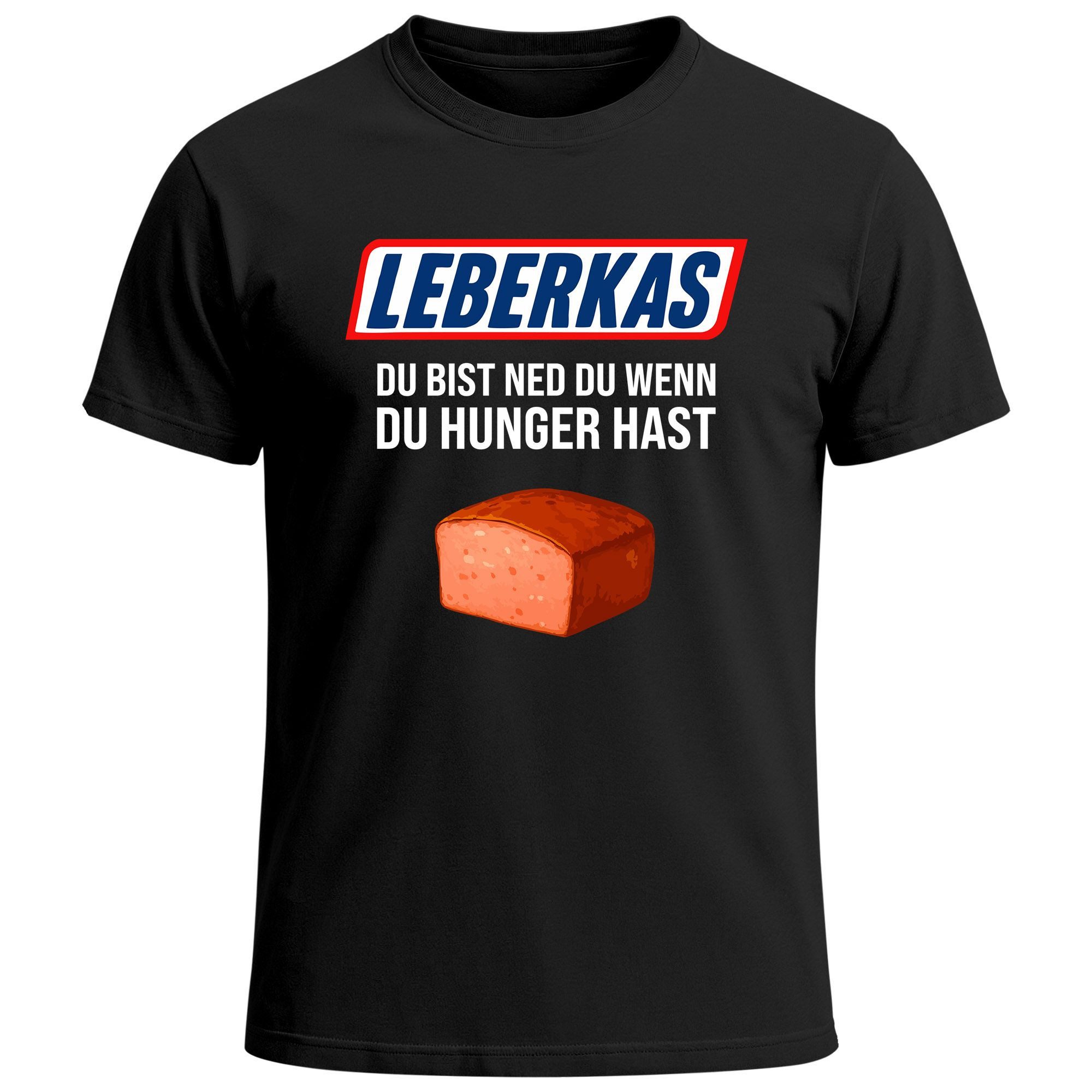 MoonWorks Print-Shirt Herren T-Shirt für das Oktoberfest Du bist ned du wenn du Hunger hast mit Print