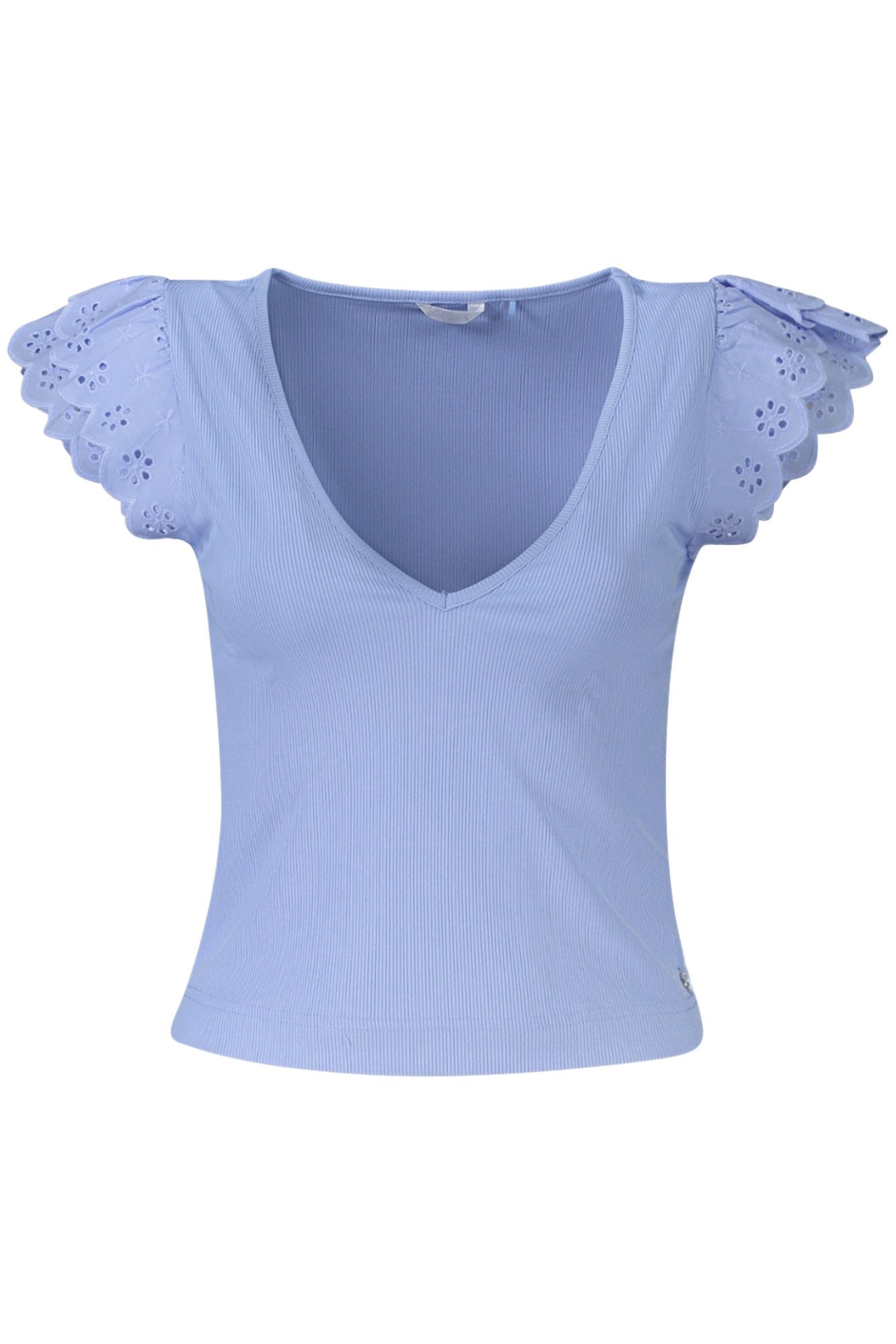 GUESS JEANS T-Shirt Stylisches Damen Kurzarm T-Shirt in Blau mit